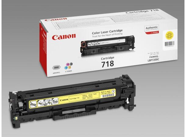 Toner CANON 718Y 2.9K gul 